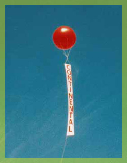 Advertising balloon - 8ft. balloon with vertical banner
